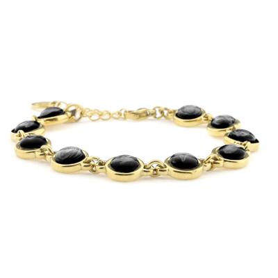 Qoss Armband Loïs Zwart | Goud