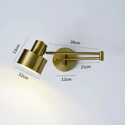 LUXARM Verstelbare Wandlamp met Lange Arm