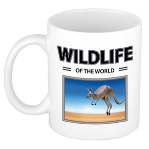 Foto mok Kangoeroe mok / beker - wildlife of the world cadeau Kangoeroes liefhebber - feest mokken