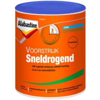 Alabastine voorstrijk sneldrogend transp 1l - Alabastine