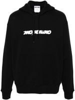 Moschino logo-print cotton hoodie - Noir - thumbnail