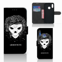 Telefoonhoesje met Naam Honor 10 Lite Skull Hair - thumbnail