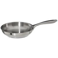 Koekenpan - Alle kookplaten geschikt - zilver - RVS - Dia 24 cm