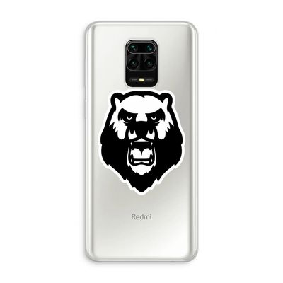 Angry Bear (white): Xiaomi Redmi Note 10 Lite Transparant Hoesje