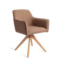 Jesper Home Eetkamerstoel 'Hofu' Revolve Oak Natural, kleur French Toast