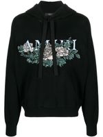 AMIRI hoodie à logo en intarsia - Noir AMIRI hoodie à logo en intarsia - Noir