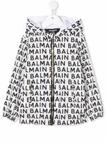 Balmain Kids veste zippée à logo imprimé - Blanc - thumbnail