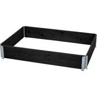 Siena Garden R12001-4BK-GBX Hoogbeet stapelbaar, 120 x 80 x 19,5 cm, zwart 1 stuk(s) Siena Garden R12001-4BK-GBX Hoogbeet stapelbaar, 120 x 80 x 19,5 cm, zwart 1 stuk(s)