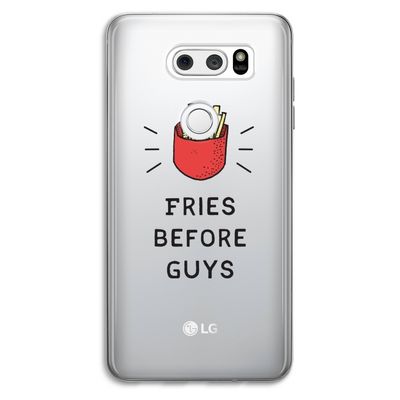Fries before guys: LG V30 Transparant Hoesje