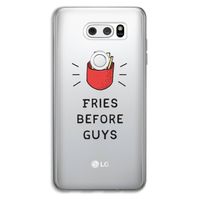 Fries before guys: LG V30 Transparant Hoesje