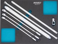HAZET Gereedschapset 163-371/7 · Buitentwaalfkant tractieprofiel, Buiten-zeskant-profiel, 1/2 inch (12,5 mm) vierkant massief, 3/4 inch (20 mm)