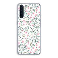 Sierlijke bloemen: Oppo A91 Transparant Hoesje