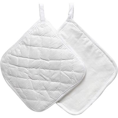 Creativ Company Pannenlappen, afm 20x20 cm, 145 gr, wit, 4 stuk/ 1 doos