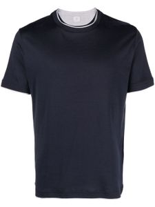 Eleventy crew-neck cotton T-shirt - Bleu