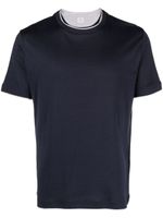 Eleventy crew-neck cotton T-shirt - Bleu