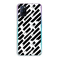 Zwarte vegen: Oppo A72 Transparant Hoesje