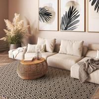 Easy Living - Vloerkleed Global Black Lattice -