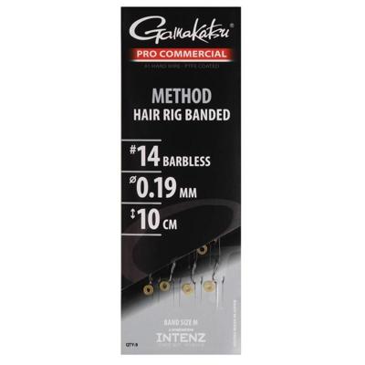 Gamakatsu Gamakatsu Method Hair Rig Banded Haak 14 barbless Lengte 10 cm Lijndikte 0.21mm