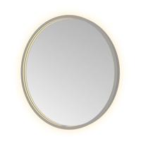 Spiegel Hotbath &MORE 60x60 cm LED-Verlichting Spiegelverwarming Rond Geborsteld Gunmetal