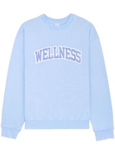 Sporty & Rich sweat Wellness en coton - Bleu