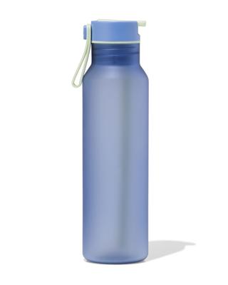 HEMA Waterfles met rietje 600ml roze (blauw)