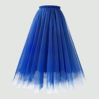 Dames Rok Schommel Maxi Hoge taille Rokken Meerlaags Tule Effen Straat Dagelijks Herfst winter Polyester Organza Elegant Modieus Donker roze Zwart Wit Roze Lightinthebox