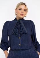 Yoek Tuniek met strik DENIM | Blauw | Maat 58/60 Yoek Tuniek met strik DENIM | Blauw | Maat 58/60