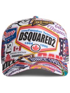 DSQUARED2 casquette à imprimé graphique - Blanc