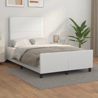 Bedframe zonder matras 120x190 cm kunstleer wit