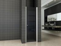Wiesbaden nisdeur met profiel 70x202 cm 8 mm NANO rookglas