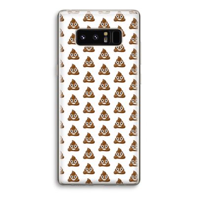 Poop emoji: Samsung Galaxy Note 8 Transparant Hoesje