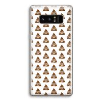 Poop emoji: Samsung Galaxy Note 8 Transparant Hoesje