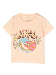 Stella McCartney Kids t-shirt à logo imprimé - Orange