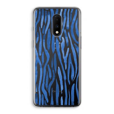 Blauwe nerven: OnePlus 7 Transparant Hoesje