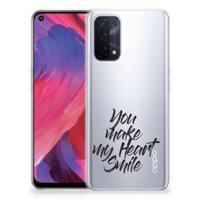 OPPO A93 5G | Siliconen hoesje | met naam Heart Smile