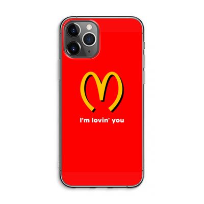 I'm lovin' you: iPhone 11 Pro Max Transparant Hoesje