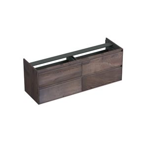Onderkast Forzalaqua Reno 160x51x60 cm 4 Lades Softclose Eiken Charcoal Forzalaqua