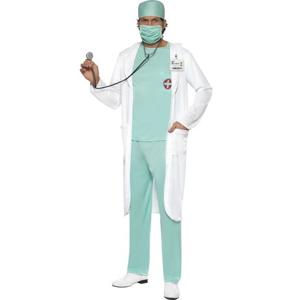 Carnaval verkleed Dokter/Chirurg kostuum - verkleedkleding ziekenhuis - pak/jas - voor heren