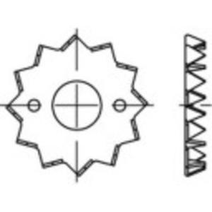 TOOLCRAFT 135725 Houten verbindingsstuk Staalplaat thermisch verzinkt 100 stuk(s)