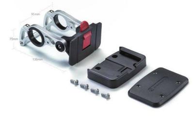 Qt cycle tech e-bike qfix bevestiging stuurtas/mand 95mm 2007358