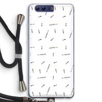 Hipster stripes: Honor 9 Transparant Hoesje met koord