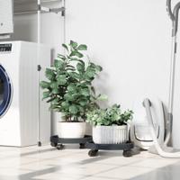 Plantentrolleys 2 st met wielen 34 cm 35 kg grijs