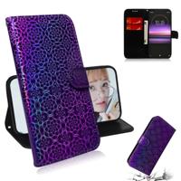 Voor Sony Xperia 1 effen kleur kleurrijke magnetische Buckle horizontale Flip PU lederen draagtas met houder & kaartsleuven & portemonnee & Lanyard (p