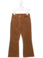 Aspesi Kids pantalon en velours côtelé à coupe droite - Marron - thumbnail