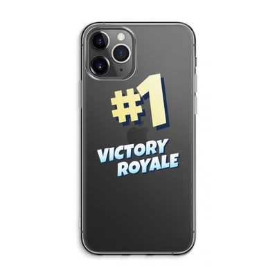 Victory Royale: iPhone 11 Pro Max Transparant Hoesje