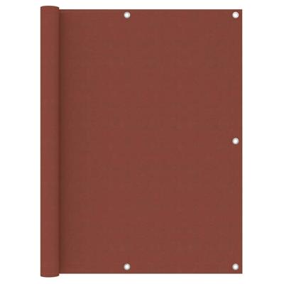 VidaXL Balkonscherm 120x400 cm oxford stof terracotta