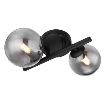 Globo Zwarte wandlampRiha 2-lichts - 56133-2W
