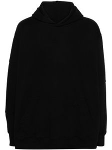 MM6 Maison Margiela hoodie crop à logo numéros - Noir