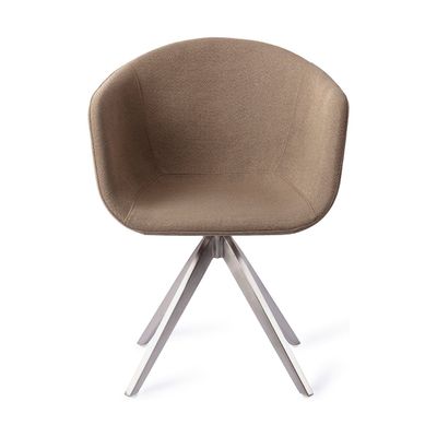 Jesper Home Yuni eetkamerstoel Mochachacha turn steel