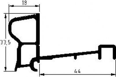 Dorpelprofiel S6 geanodiseerd geboord (5mtr) keepen extern